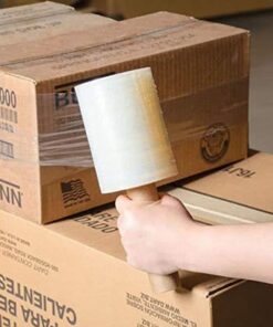 5” Stretch Wrap Mini Film 2 Rolls x 1000 Ft by PackageZoom Industrial Strength Adhering Shrink Wrap Rolls for Box & Furniture Wrapping Heavy Duty, 55 Gauge Clear Plastic Wrap for Moving & Packing 5" wide x 1000 ft x 2 Roll 7 41NSCJ5yngL