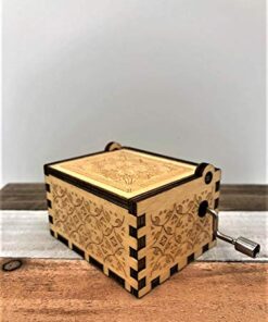 PhoenixAppeal Beautiful Carved Wooden Music Box Hand cranked: Lord of The Rings Beauty and The Beast, Star Wars, Frozen, Zelda and Lord of The Rings Theme Gift (Beauty and The Beast) 9 41NWVzPrZFL