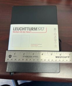 LEUCHTTURM1917 - Notebook Hardcover Medium A5-251 Numbered Pages for Writing and Journaling (Black, Dotted) Black 45 41NhcCDRWHL