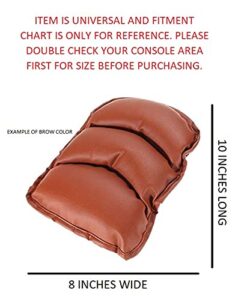 Alternative view of TRUE LINE Automotive Universal Car Center Console Armrest Cushion Comfort Pillow Pad 10 inches by 8 Inches (Black) Black