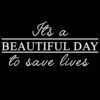 Grey's It's A Beautiful Day to Save Lives Derek Shepherd 6" Vinyl Sticker Car Decal (6" Black) 23 41NtI9DTKL