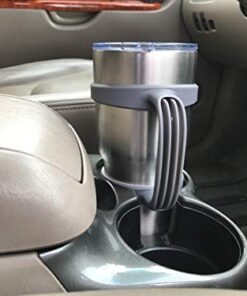 STRATA CUPS GReY30oz Tumbler Handle For YETI tumbler, RTIC TUMBLER, OZARK trail tumbler, SIC, YETI CUP & Other Tumblers – No Slip Grip - BPA FREE Gray 20 41NzkOeK9L