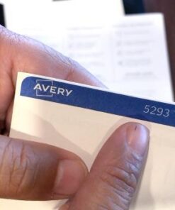 Avery High Visibility Printable Round Labels with Sure Feed, 1-2/3" Diameter, White, 600 Customizable Blank Labels (5293) 600 labels 30 41O9QmI7KsL