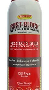 Evapo-Rust RB018 Rust-Block Water-Based Rust Inhibitor – 5 Gallon, Corrosion Inhibitor, 12 oz Aerosol Spray, Gray