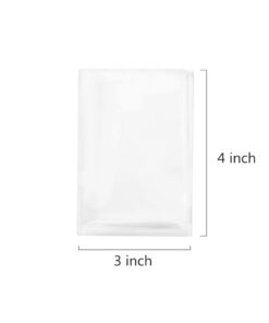 Alternative view of 400 Clear Treat Cello Bags and Ties 3x4 for Lollipop Cake Pop Candy Buffet Chocolate Cookie Wedding Supply (3'' x 4'') 3'' x 4''