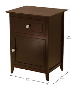 Winsome Eugene Accent Table, 18.9 inches, Espresso 42 41ONpdHjC8L