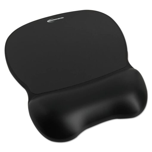 Innovera Gel Mouse Pad with Wrist Rest, Nonskid Base, 9 X 7.5 - Inches Black (51450)