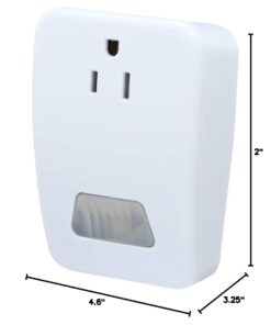 Westek MLC4BC Indoor Plug-In Motion Activated Light Control, No Size, White 1 31 41OOxVPg TL