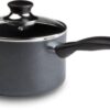 T-fal Specialty Nonstick Handy Pot with Glass Lid 3 Quart Oven Safe 350F Cookware, Pots and Pans, Dishwasher Safe Black Aluminum 10 41OROf7caL