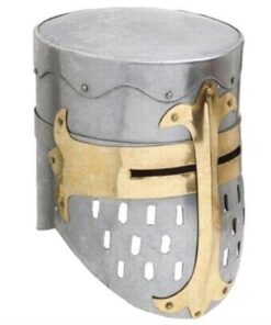 Alternative view of THOR INSTRUMENTS Knights Templar Crusader Helmet Medieval Armor Rustic Vintage Home Decor Gifts