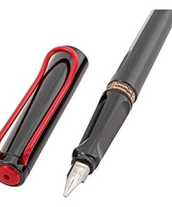 Lamy Joy L15 ABS Black with Red Trim Calligraphy Fountain Pen, 1.5mm Nib 10 41OZ no8DxL
