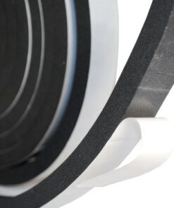 Sponge Neoprene Stripping With Adhesive 1 Inch Wide X 1 Inch Thick X 12.5 Feet Long..