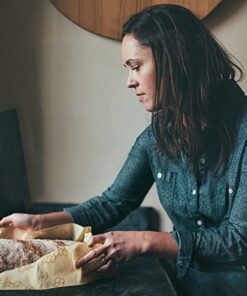 Bee's Wrap Reusable Beeswax Food Wraps Made in the USA, Eco Friendly Beeswax Food Wrap, Sustainable Food Storage Containers, Organic Cotton Food Wrap, XL Bread Wrap for Homemade Bread, Honeycomb Print 16 41PK iWlL