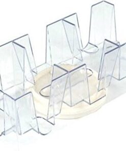 9 Deck Plastic Revolving Playing Card Tray with 3 Slots - Clear 5 41PMC1pMOXL