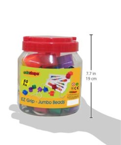 Edushape Ez-Grip Jumbo Beads, 58 Piece 12 41PZpFiruSL