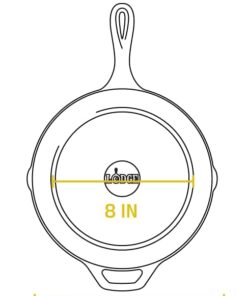 Lodge 10.25 Inch Cast Iron Pre-Seasoned Skillet – Signature Teardrop Handle - Use in the Oven, on the Stove, on the Grill, or Over a Campfire, Black 64 41Pr3n uSSL