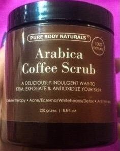 Arabica Coffee Body Scrub Exfoliator - Loaded with Caffeine for Cellulite and Stretch Marks | Exfoliating Skin on Face, Hand, Foot, Butt - Coffee Scrub for Women by Pure Body Naturals, 12 Ounce 60 41Q4hxCPOfL