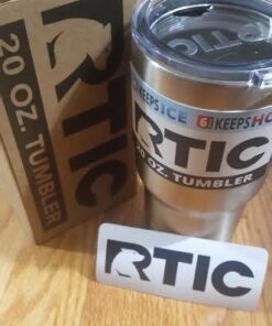 RTIC Double Wall Vacuum Insulated Tumbler, 20 oz, Stainless Steel 20 Ounce (Pack of 1) 32 41QCyNiZKhL
