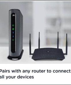 MOTOROLA 16x4 Cable Modem, Model MB7420, 686 Mbps DOCSIS 3.0, Certified by Comcast XFINITY, Charter Spectrum, Time Warner Cable, Cox, BrightHouse, and More Black 27 41QDajtmLzL