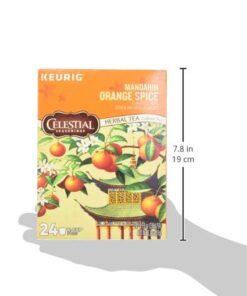 Celestial Seasonings Mandarin Orange Spice Herbal Tea, K-Cup Portion Pack for Keurig K-Cup Brewers, 24-Count 24 Count (Pack of 1) 14 41QDobC6IZL