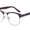 Outray Vintage Retro Classic Half Frame Horn Rimmed Clear Lens Glasses Brown 5 41QXQXriipL