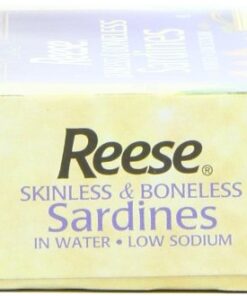 Reese Skinless and Boneless Sardines, Low Sodium in Water, 4.38-Ounce (Pack of 10) Packaging May Vary 11 41QpzE9VbTL