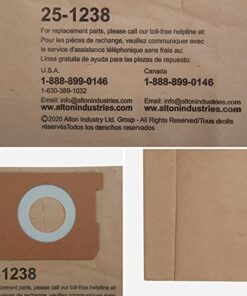 Original Manufacturer Filter Bags AT25-1238 for Porter-Cable and Stanley Wet/Dry Vacuum PCX18301-4B SL18301-3B - 3 Pack 9 41QzPWZnMgL