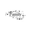 Blinggo Family Letter Quote Removable Vinyl Decal Art Mural Home Decor Wall Stickers Black 22" x 10" 47 41R3hmiXEJL
