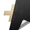 VViViD Auto Emblem Vinyl Wrap, Matte Black, Compatible with Chevy Bowtie Logo 11.8 Inches x 4 Inches Sheets (x2) 2 rolls (11.8" x 4") 53 41RDikVMKL