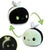 TeeTurtle - The Original Reversible Bee Plushie - Glow in the Dark - Cute Sensory Fidget Stuffed Animals That Show Your Mood - Perfect for Halloween! Small 27 41RHIrd8xkL