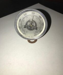 DOZYANT BBQ Charcoal Grill Smoker Temperature Gauge Pit Barbecue Thermometer Fahrenheit and Heat Indicator for Meat Cooking Port Lamb Beef, Stainless Steel Temp Gauge 2.38" 35 41RHWbhXqSL