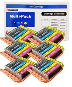 INK4WORK Compatible Ink Cartridge Replacement for Canon PGI-250XL PGI250XL CLI-251XL CLI251 XL Pixma IP7220, MG5420, MG6320, MX722, MX922 (30-Pack) 14 41RPtdANOL