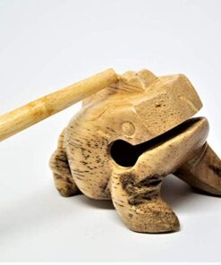 Nino Percussion NINO517 Extra Small Wood Frog Guiro, Natural Finish 10 41RXlAaBPbL