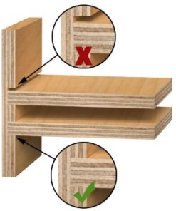 YONICO Router Bits Set Dado Straight Bit Undersize Plywood 3 Bit 1/2-Inch Shank 14323 11 41RZUxby0dL