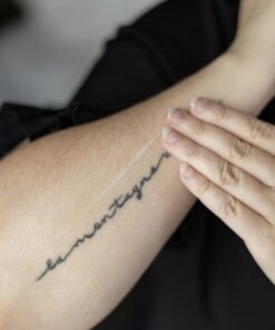 Tattoo Goo Original Travel Size Tattoo After Care, Natural Tattoo Balm with Beeswax and Cocoa Butter, Soothing Tattoo Ointment and Brightening Care, .32 oz; Packaging may vary 23 41RsOGQBGLL