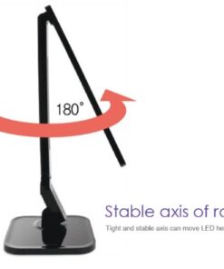 Softech - Natural Light Smart LED Lamp with Dimmable Light-Black (4 Lighting Modes, 5-Level Dimmer, Touch-Sensitive Control Panel, Auto Timer, USB Charging Port 5V/1.5A, Mobile Device Charger) Black 10 41S42jy5UIL