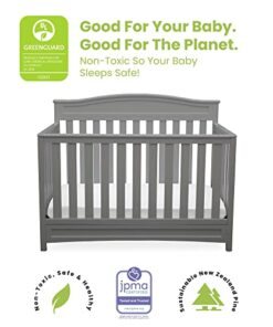 Delta Children Emery 4-in-1 Convertible Baby Crib - Greenguard Gold Certified, Grey 4-in-1 Crib 28 41SG8nPSLKL