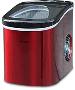 Frigidaire EFIC117-SSRED-COM Stainless Steel Ice Maker, 26lb per day, RED STAINLESS 28 41SdSXcAUaL
