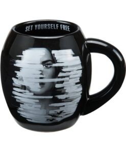 Alternative view of Vandor Allegiant 18 Ounce Oval Ceramic Mug, Black