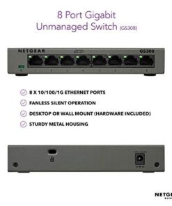 NETGEAR GS308-100PAS - Discontinued by Manufacturer 8 port 15 41SimtaeF8L