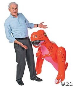 Alternative view of Giant Inflatable Dinosaur (4 feet Tall T-Rex) Fun Party Decor and Toy