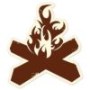 StickerJOE Campfire Bumper Sticker 4" x 4" 3 41SnFSLEWYL