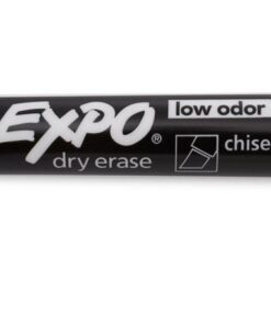 Alternative view of EXPO 80001 Low Odor Chisel Point Dry Erase Markers, Black, 12 Units per Box, Pack of 4 Boxes, 48 Markers Total