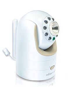 Infant Optics DXR-8 480p Video Baby Monitor, Non-WiFi Hack-Proof FHSS Connection, Interchangeable Lenses, Pan Tilt Zoom, LED Sound Bar, Night Vision, and Two-way Talk, low battery 42 41T3XY6X2UL