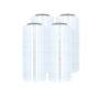 PSBM Stretch Wrap, 4 Pack, 18 Inch x 2000 Feet, 60 Gauge, Clear Plastic Cling, Cast Hand Stretch Film Rolls for Packaging Moving Packing Pallets 60 GA