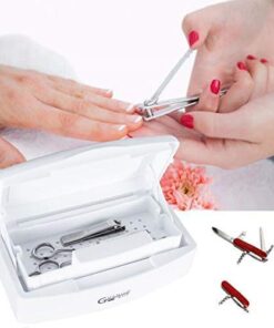 Gusnilo Nail Art Tools, Plastic Storage Box for Nail Tools,Manicure Tool, Tweezers, Hair Salon, Spa and Trimmer Manicure Equipment (1 piece, White) 13 41TBgnVak6L