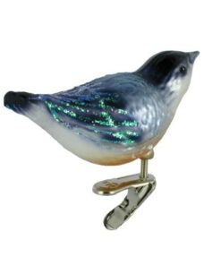 Old World Christmas Ornaments: Nuthatch Glass Blown Ornaments for Christmas Tree 22 41TCi SUBvL