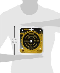 DEWALT Circular Saw Blade, 6 1/2 Inch, 24 Tooth, Precision Framing (DW9199) 6-1/2-in Old Model 5 41TUebym1bL