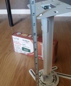 suptek White Projector Ceiling Mount Bracket Fits Flat or Sloped Ceiling Height Adjustable with Extendable Length for LCD/DLP Projectors (PR05) 65 41TnlCoay0L