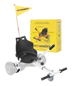 Adjustable Hoverboard Car Style Holder for 6.5" 8" 10" Two Wheel Self Balancing Scooter with 4 Length Adjustments (Balance Board Not Included) White 7 41TqqInL4L